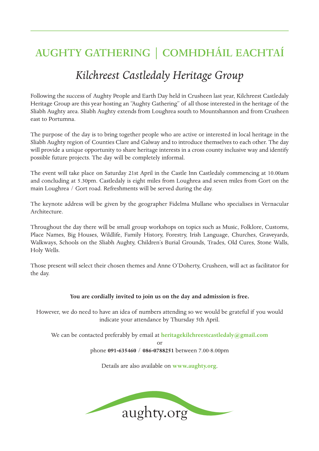 Kilchreest Castledaly Heritage Group