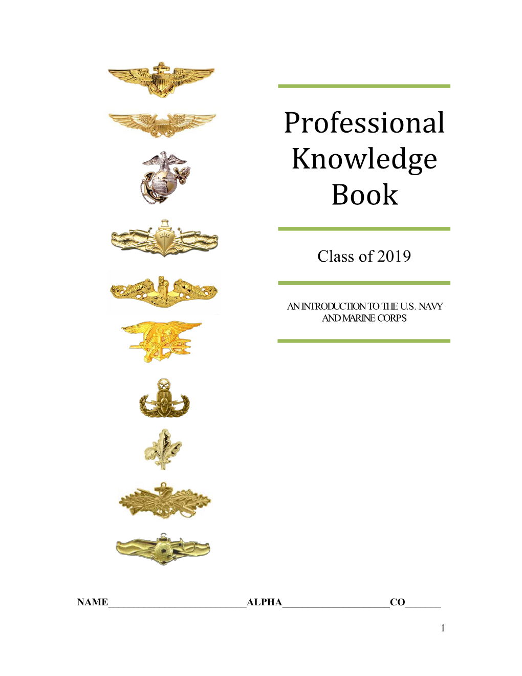 Professional Knowledge Book