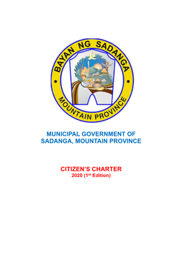 Municipal Government of Sadanga, Mountain Province