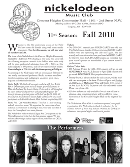 Nick 2010 Fall Newsletter