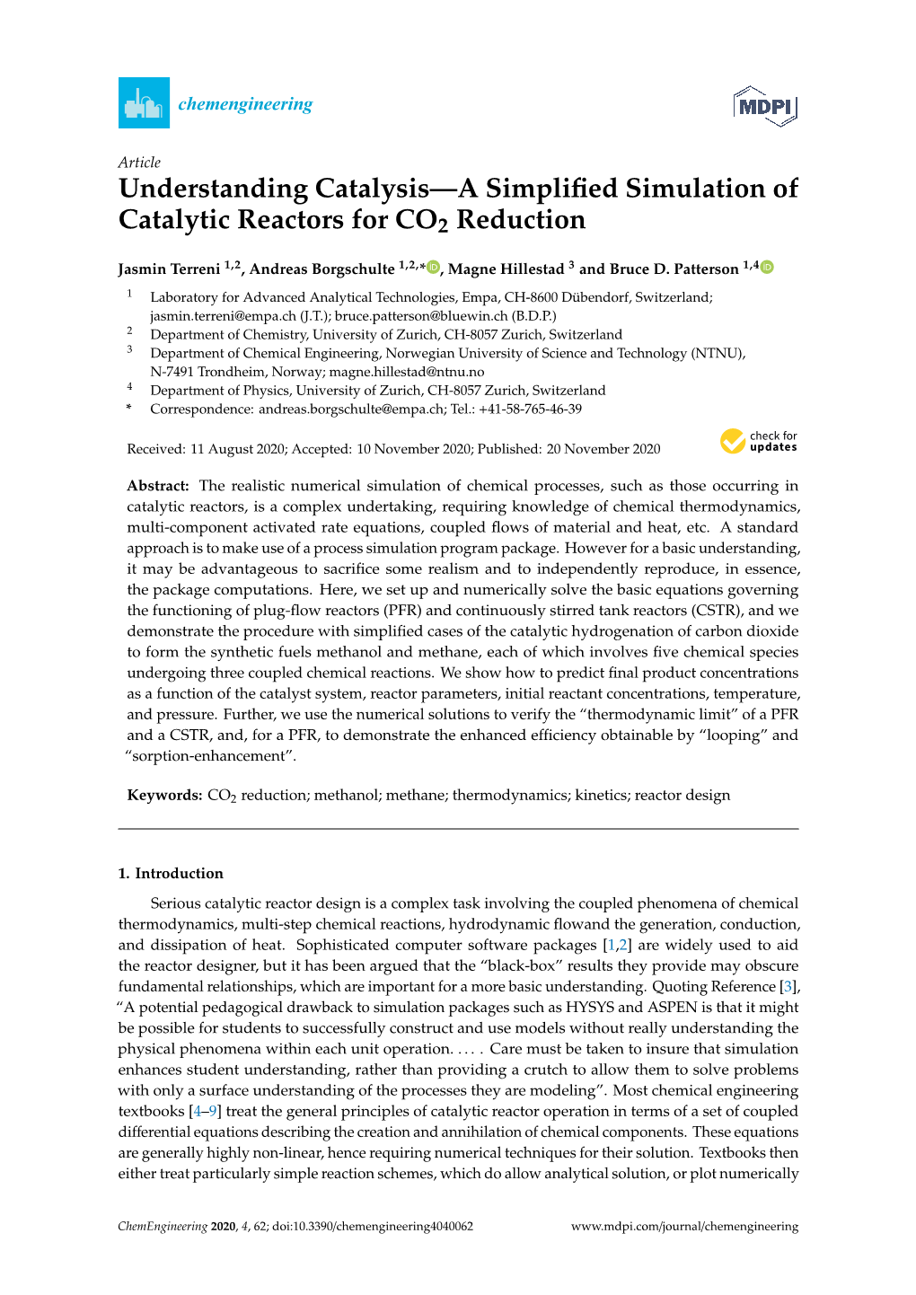 Understanding Catalysis—A Simplified Simulation of Catalytic