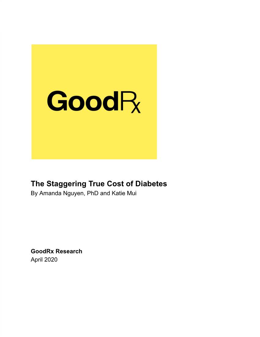 The Staggering True Cost of Diabetes by Amanda Nguyen, Phd and Katie Mui