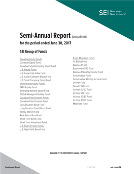Semi-Annual Report(Unaudited)