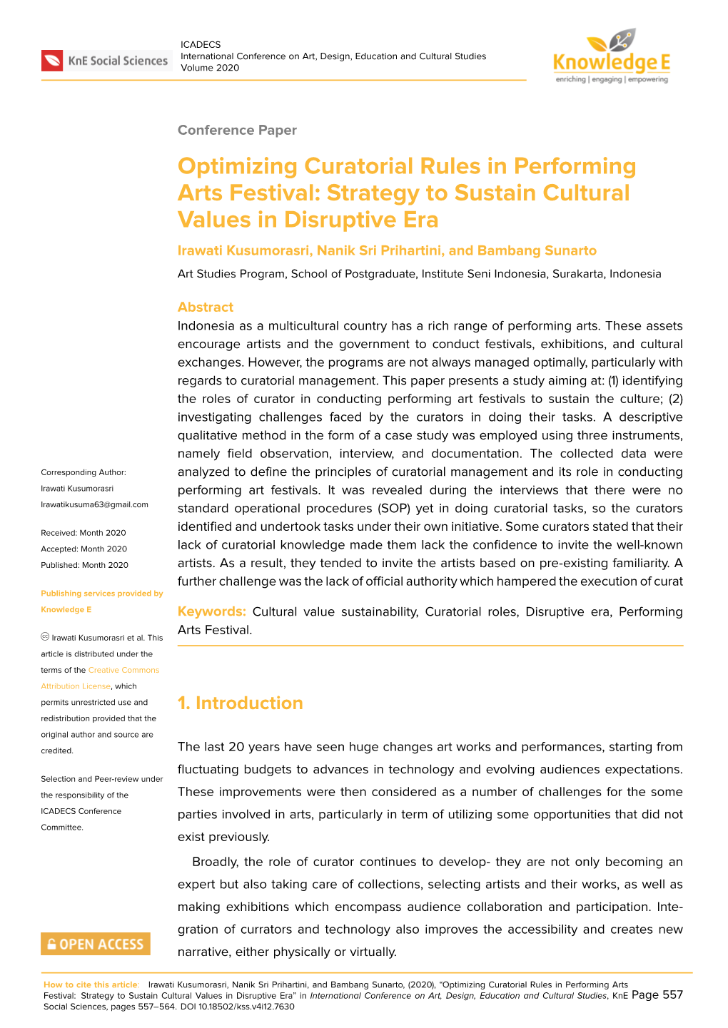 Optimizing Curatorial Rules in Performing Arts Festival: Strategy To
