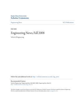 Engineering News, Fall 2008 School of Engineering
