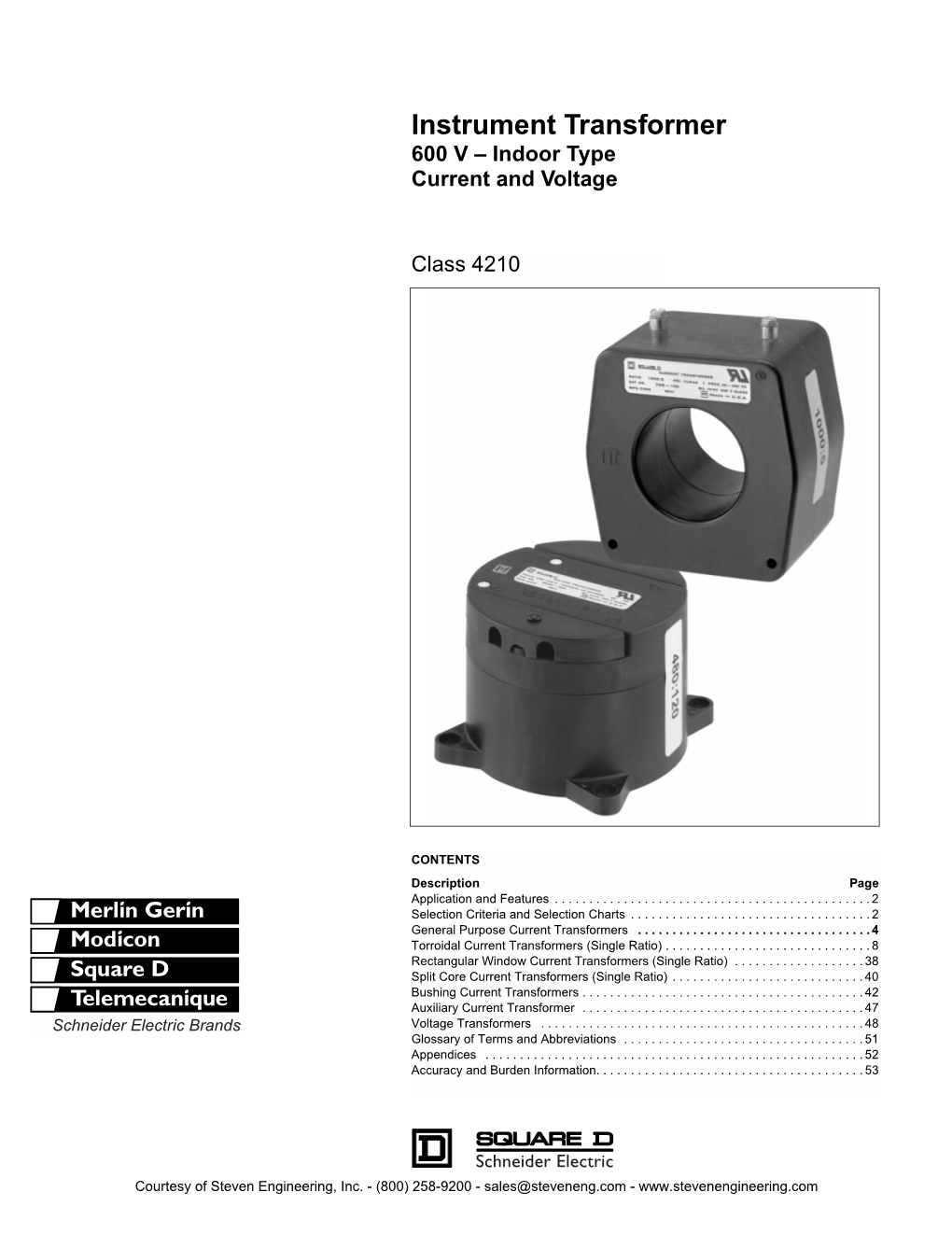 Schneider Electric Instrument Transformers