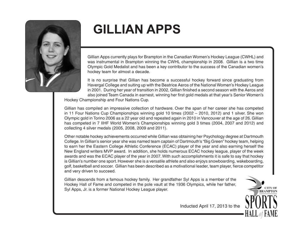 Gillian Apps