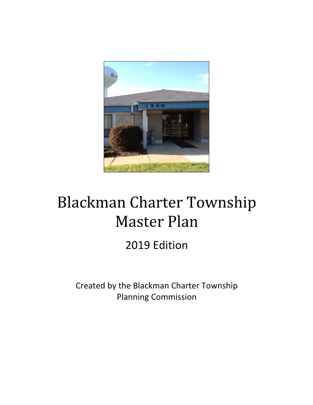 Blackman Charter Township Master Plan V Table of Contents DocsLib