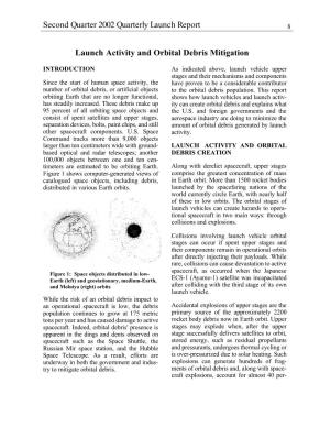 Launch Activity and Orbital Debris Mitigation Second Quarter 2002 Quarterly Launch Report