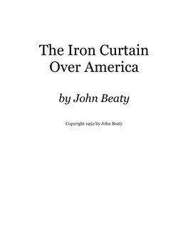 The Iron Curtain Over America