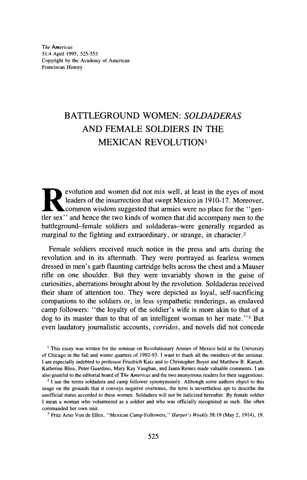 Revolution and Women Did Not Mix Well, at Least in the Eyes of Most
