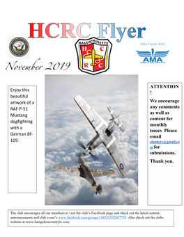2019 November Newsletter