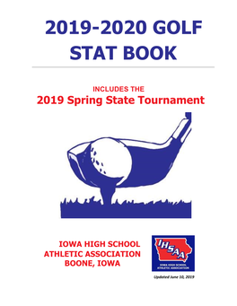 2019-2020 Golf Stat Book