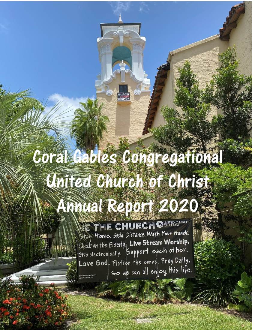 Coral Gables Congregational United Church of Christ Annual Report 2020