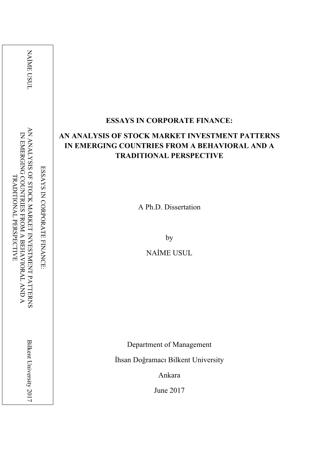 An Analysis of Stock Market Investment Patterns in Emerging Countries from a Behavioral and a Traditional Perspective