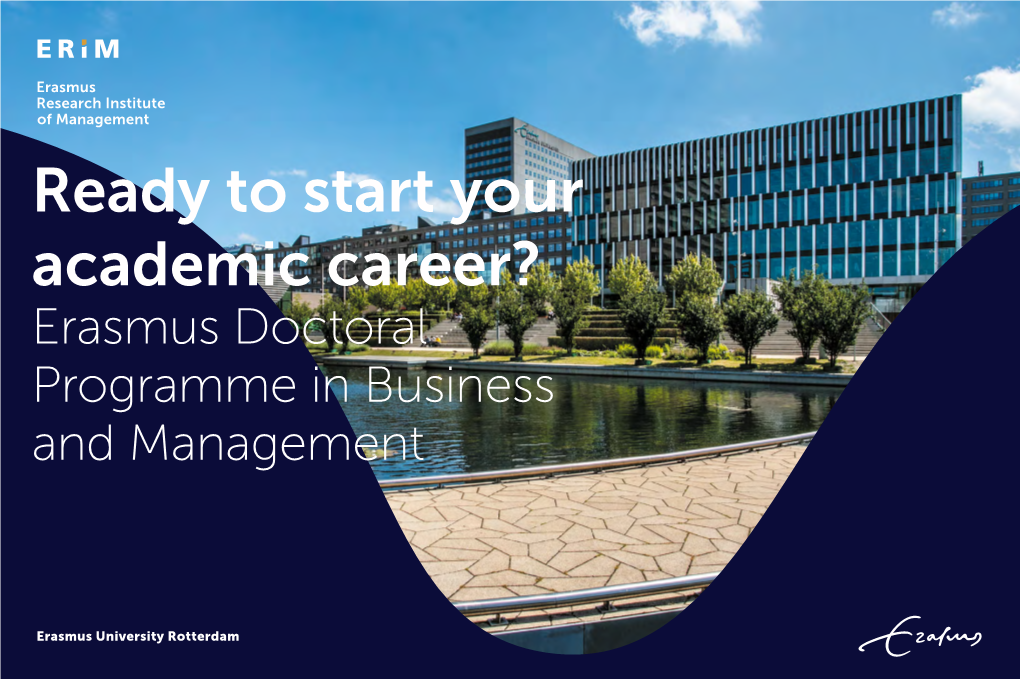 Brochure Erasmus Doctoral Programme in Business And