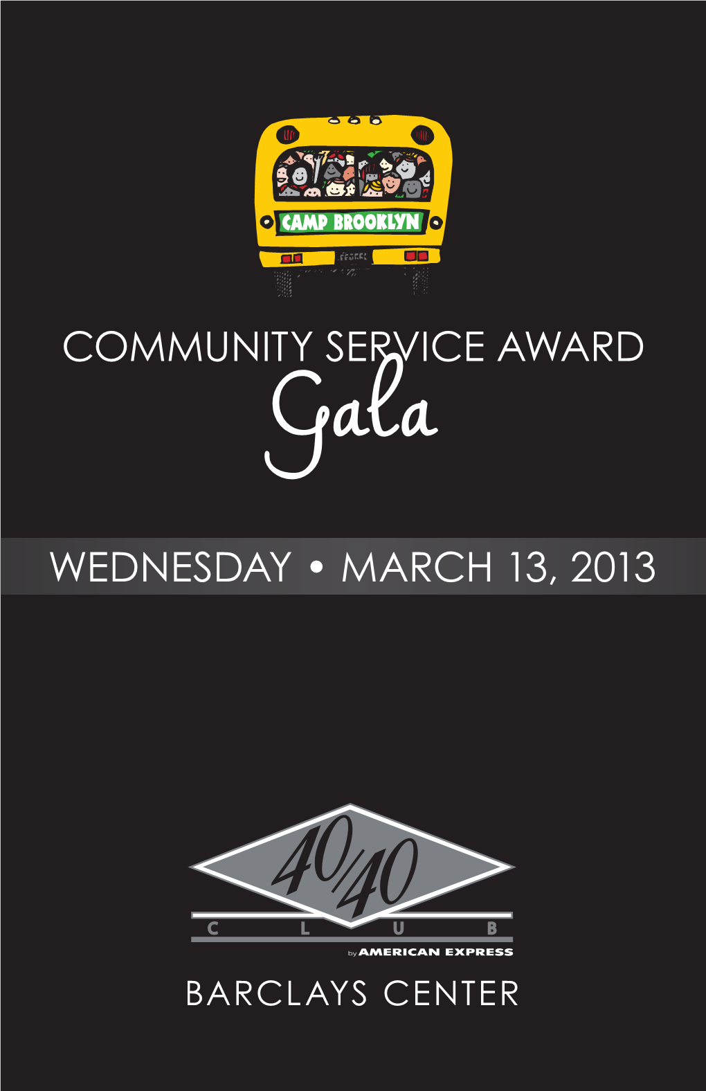 Community Service Award Wednesday • March 13, 2013