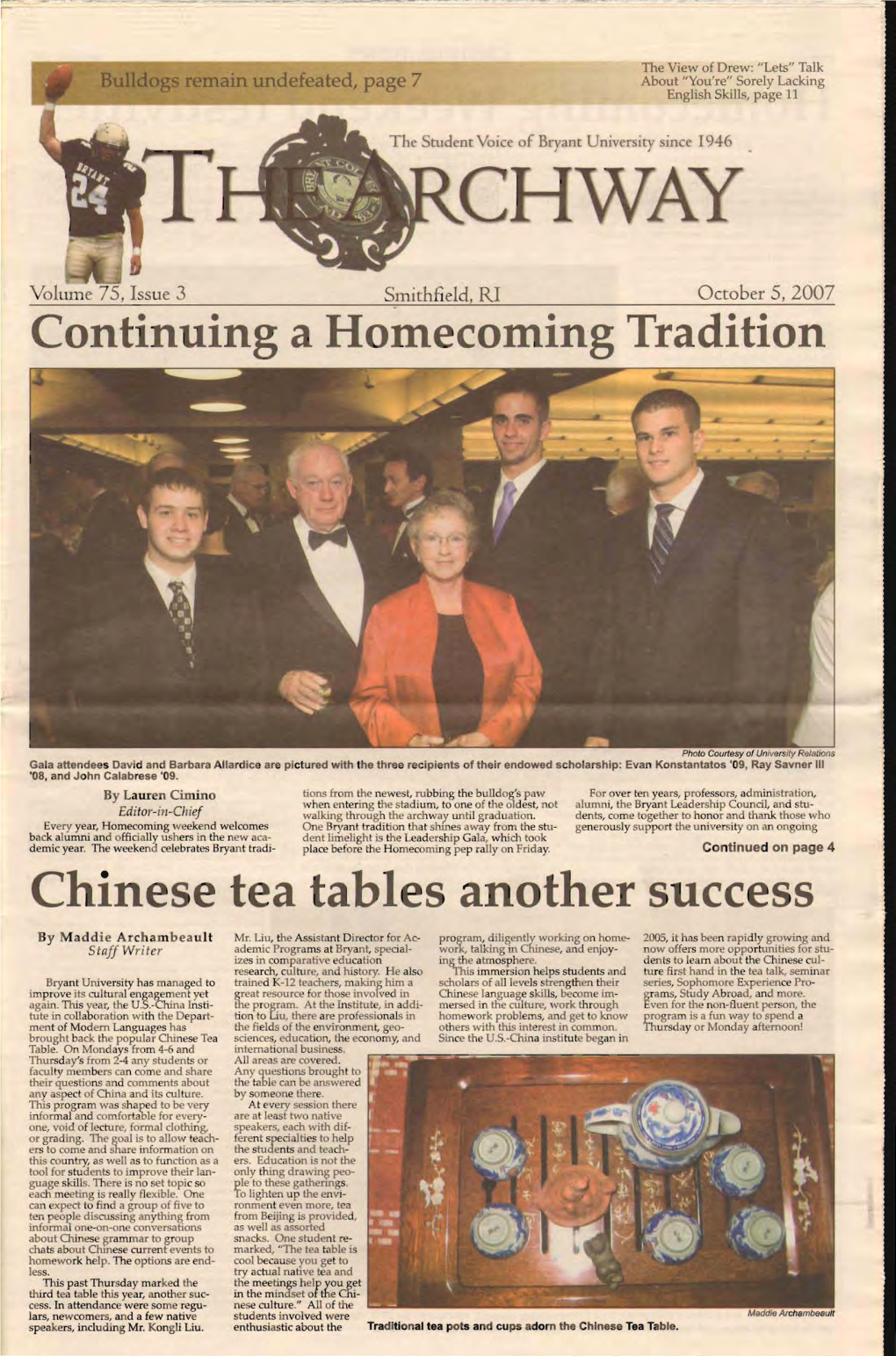 V. 75, Issue 3, October 5, 2007