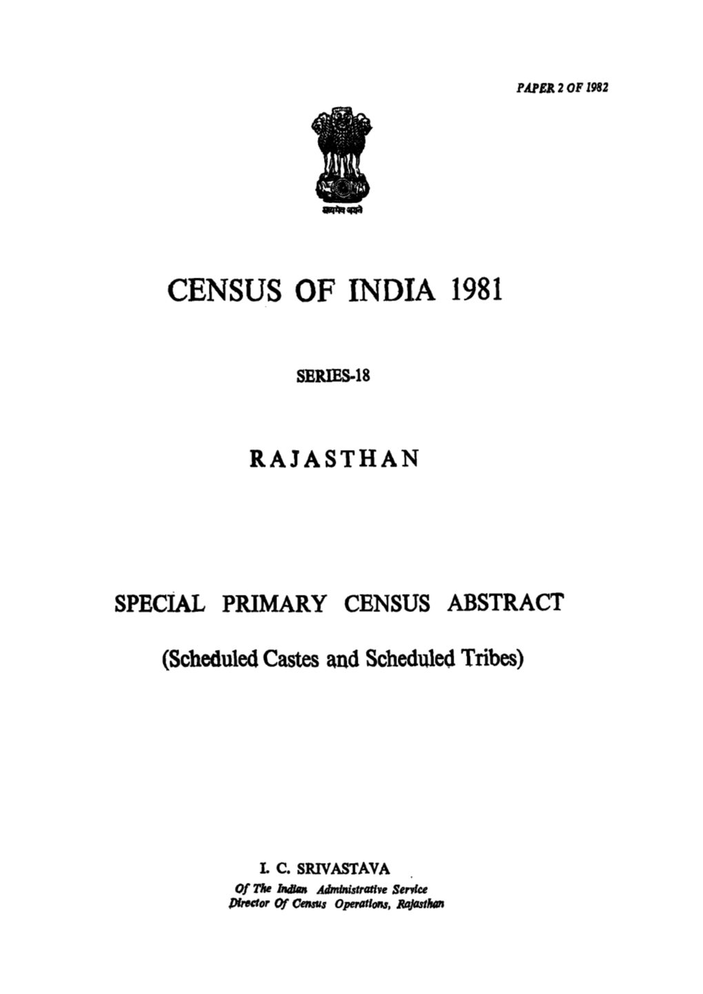 Scheduled Castes and Scheduled Tribes)