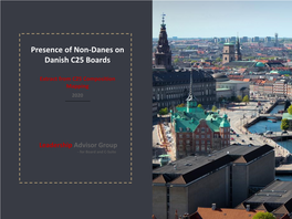 Presence of Non Danes on Danish C25 Boards of Directors
