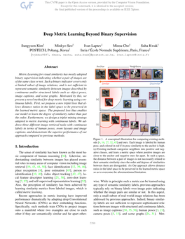 Deep Metric Learning Beyond Binary Supervision