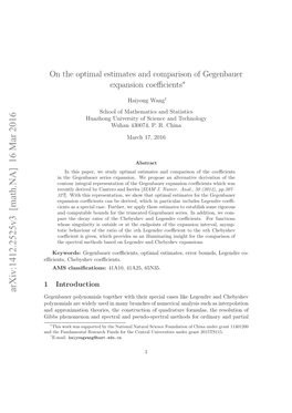On the Optimal Estimates and Comparison of Gegenbauer