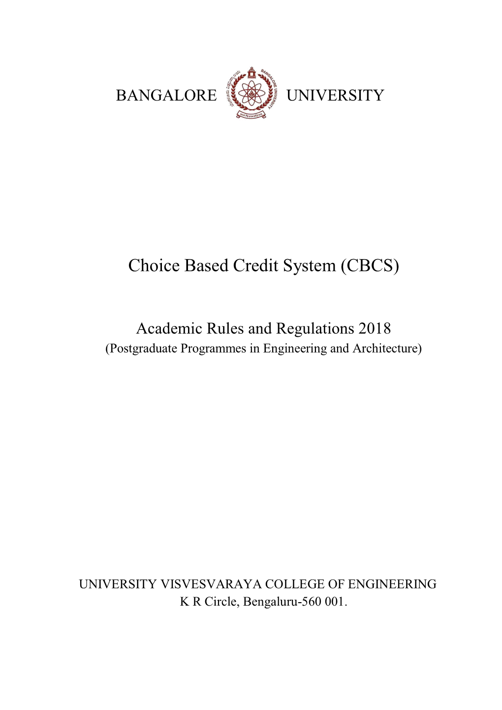 Choice Based Credit System (CBCS)