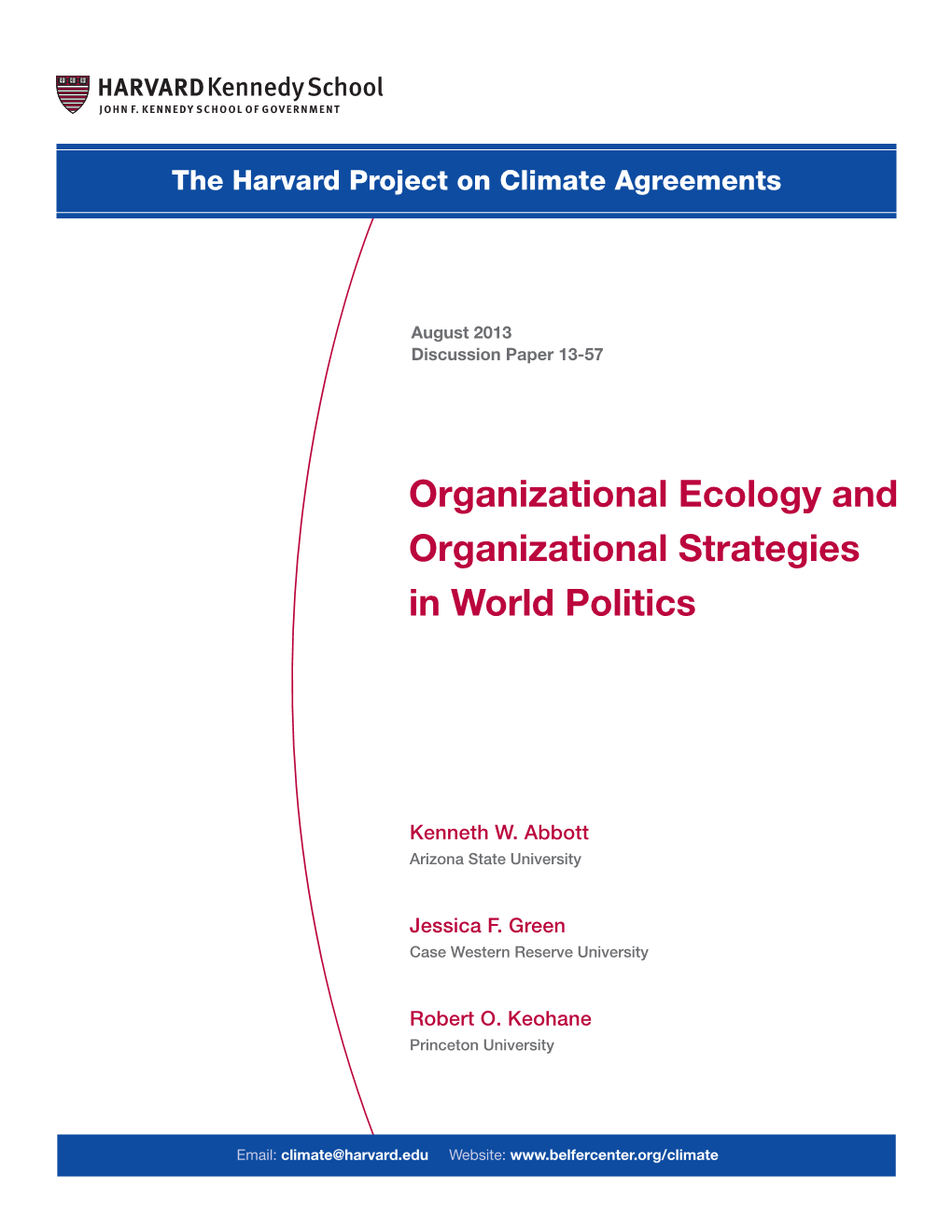 Organizational Ecology and Organizational Strategies in World Politics