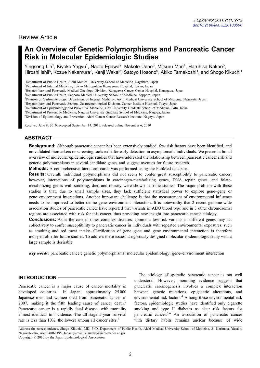 An Overview of Genetic Polymorphisms