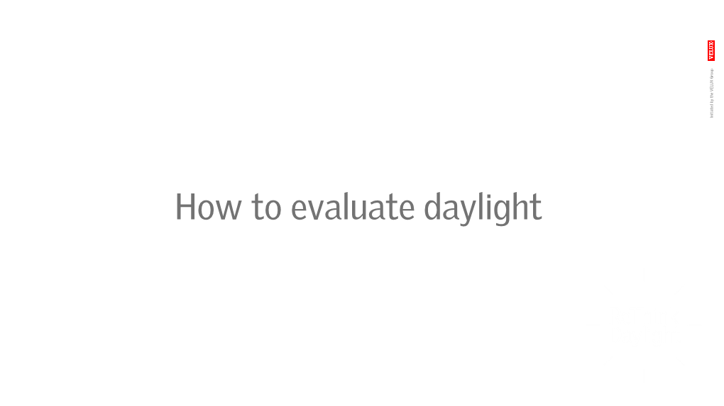 How to Evaluate Daylight