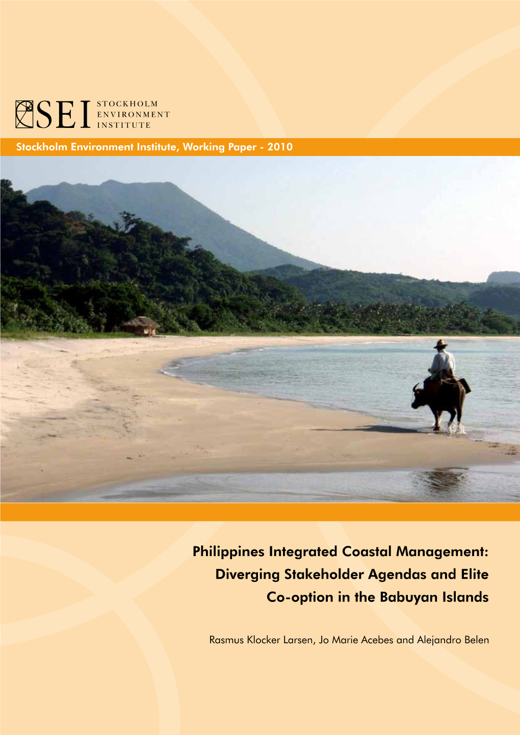 Philippines Integrated Coastal Management: SEI Is an Independent, International Research Institute