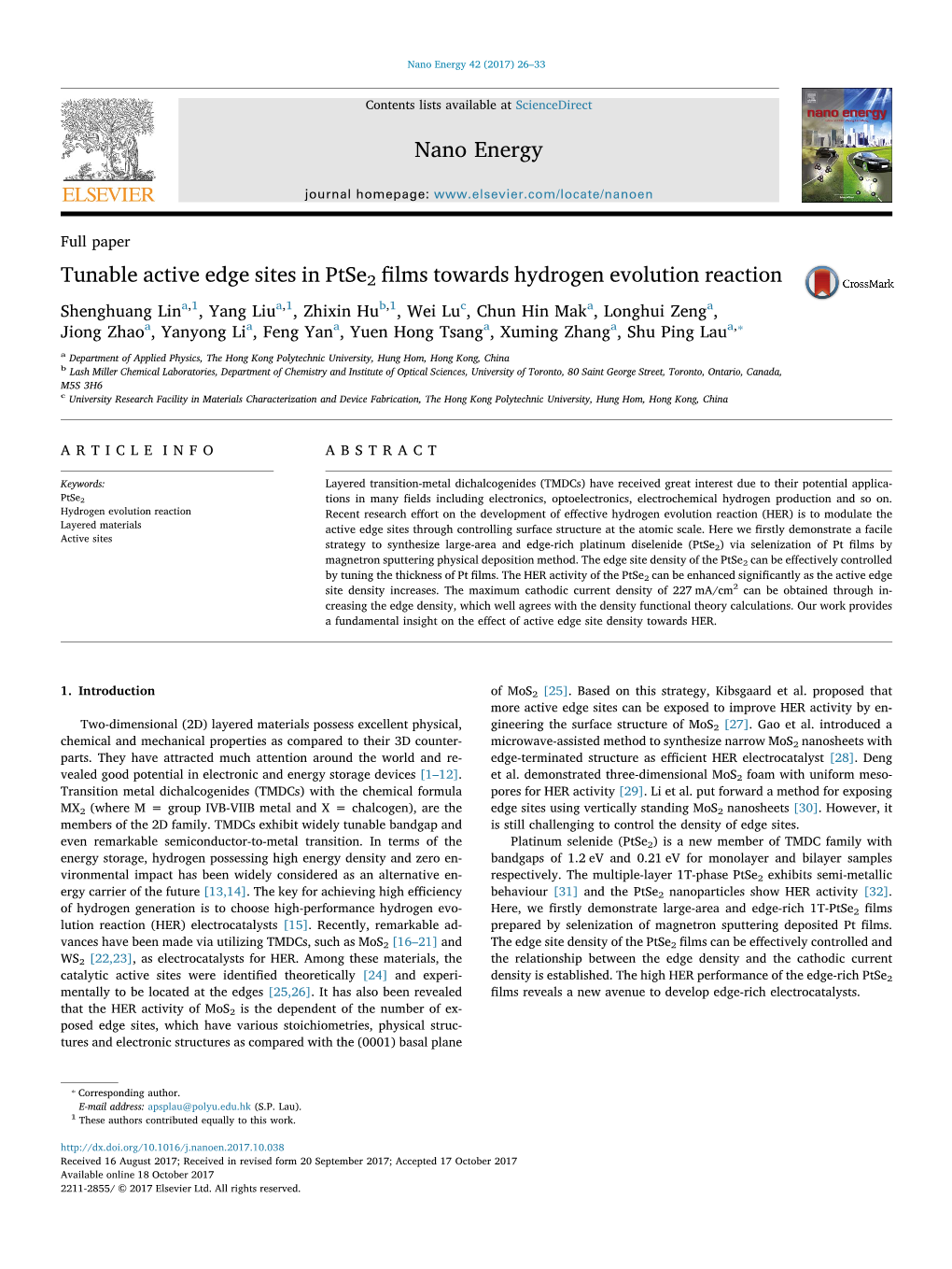 Tunable Active Edge Sites in Ptse2 Films Towards Hydrogen Evolution