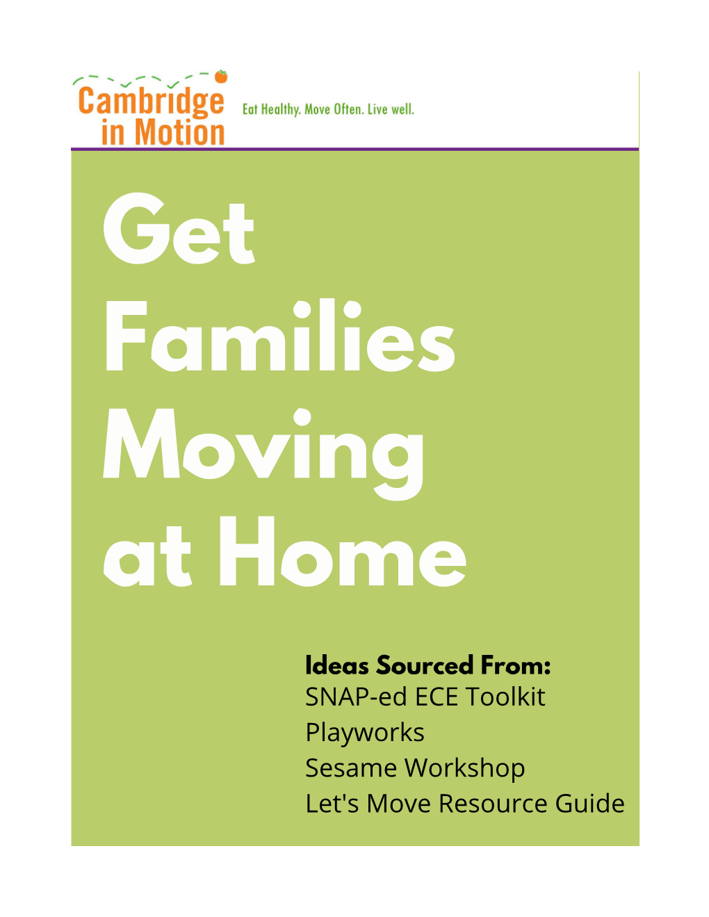 Get Moving at Home!