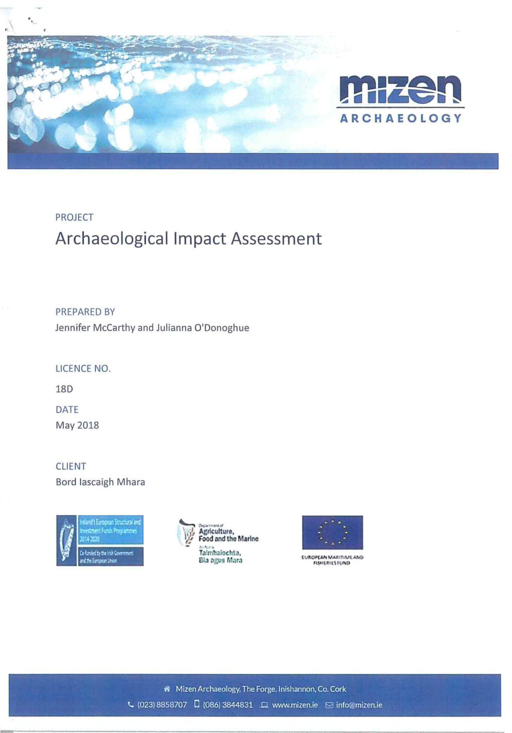 4 the BIM Archaeological Impact Assessment