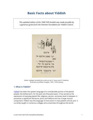 Basic Facts About Yiddish