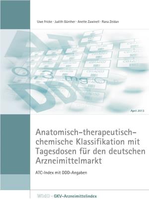 ATC-Index Mit DDD-Angaben Für Den Deutschen Arzneimittelmarkt Berlin 2013, 12