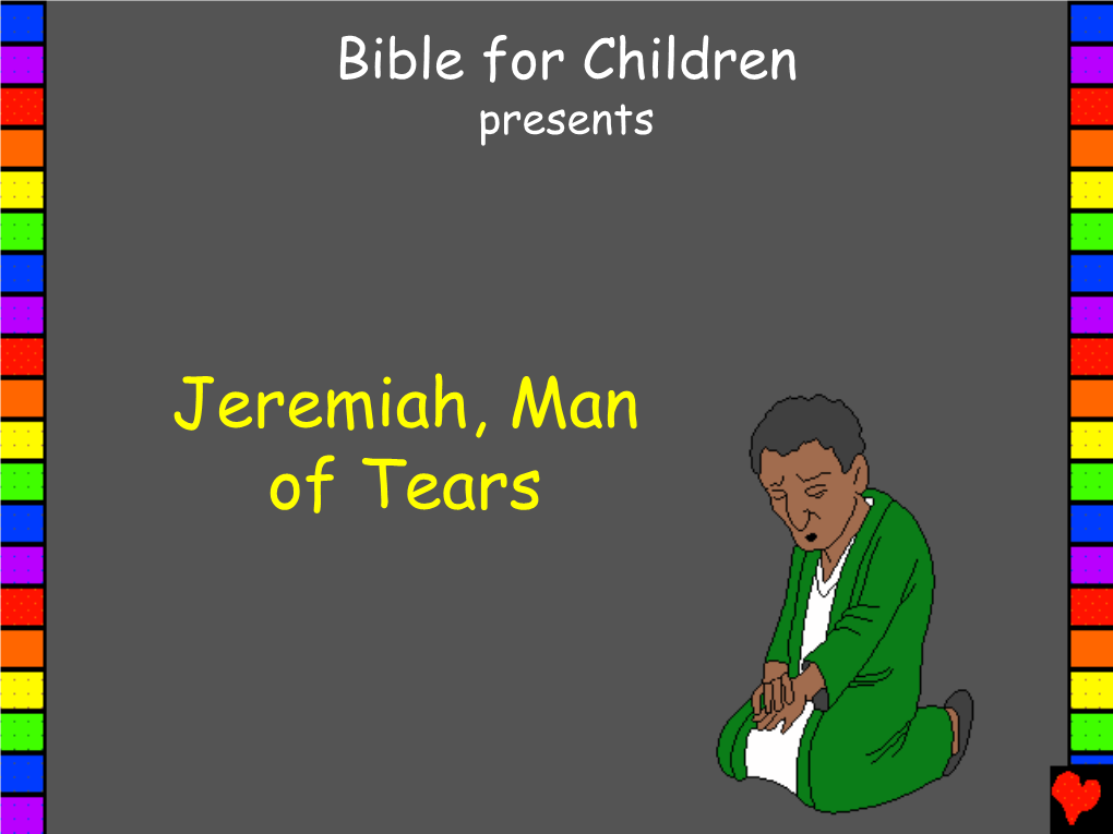 Jeremiah Man of Tears English