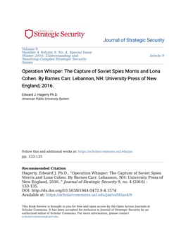 Operation Whisper: the Capture of Soviet Spies Morris and Lona Cohen