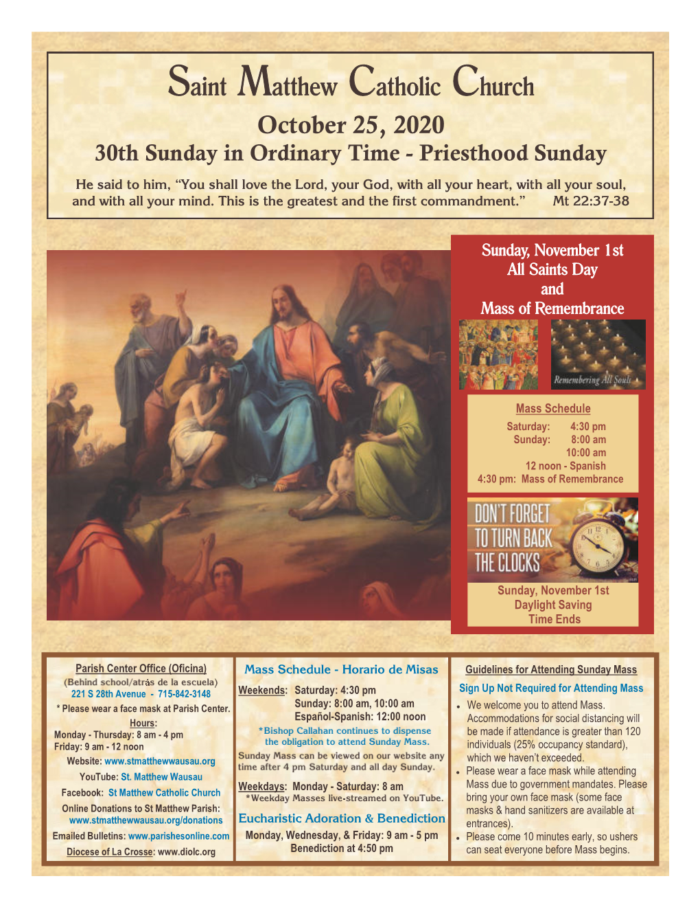 Saint Matthew Catholic Church October 25, 2020