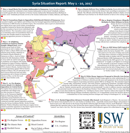 Syria Situation Report: May 1 - 10, 2017