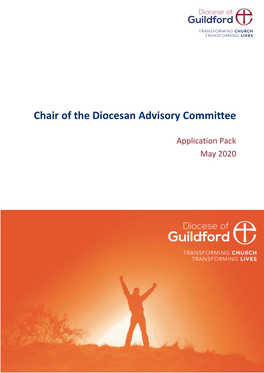 Chair of the Diocesan Advisory Committee