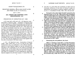 SUPREME COURT REPORTS [2013] 7 SCR 1 and 234, It Is Well Within the Jurisdiction of High Court to Nominate Officer(S)