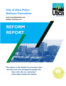 City of Utica Police Reform Final Updated Report