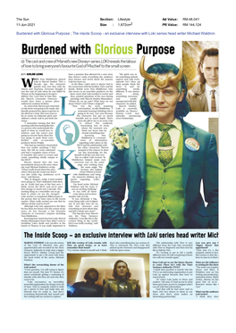 An Exclusive Interview with Loki Series Head Writer Michael Waldron