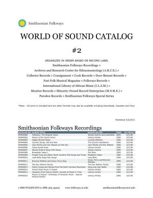 World of Sound Catalog #2
