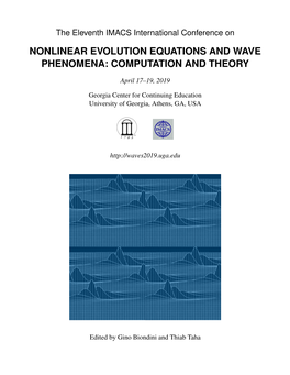 Nonlinear Evolution Equations and Wave Phenomena: Computation and Theory