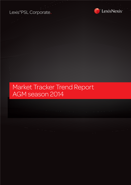 Market Tracker Trend Report AGM Season 2014