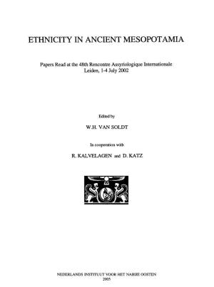 Ethnicity in Ancient Mesopotamia