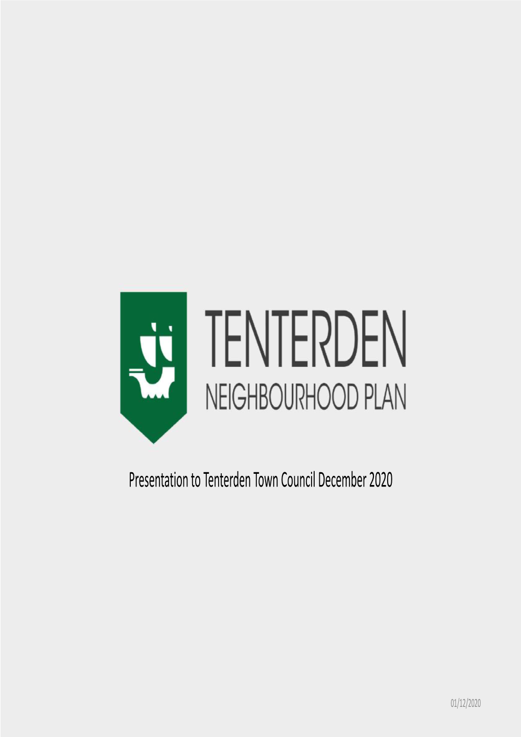 Presentation to Tenterden Town Council December 2020