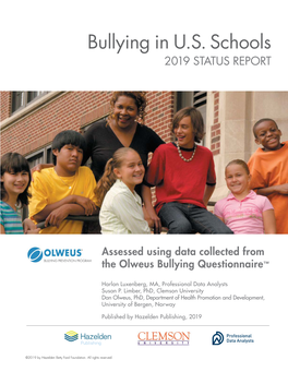 Bullying in US Schools: 2019 Status Report